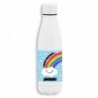 Botella termo con tapón de rosca con frase divertida para el trabajo o llevar fuera de casa: Todo saldrá bien. Capacidad 700ml