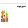 Ingles Tarjeta despedida manos Farewell hands card