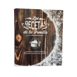 Libro de recetas para guardar las recetas familiares.