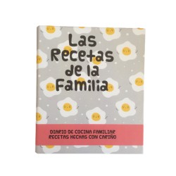 Libro cuaderno de recetas para guardar las recetas familiares