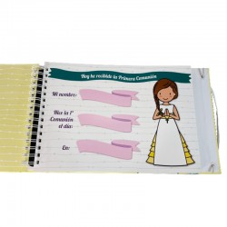 libro de comunion personalizado
