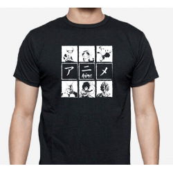 Camiseta Anime negra unisex
