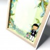 Marco fotos comunion niño beige personalizado