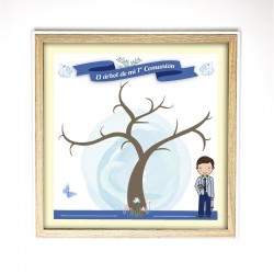 Marco arbol huellas...