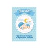 Tarjeta nacimiento bebe azul