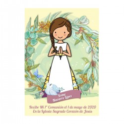 Recordatorios personalizados para entregar a los invitados en tu Primera Comunión