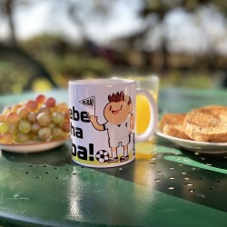 Taza fútbol ¡Aquí bebe un...