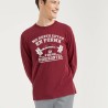 Pijama para Hombre de Manga Larga con Frase Divertida: "Me Gusta Estar en Forma, en Forma Horizontal"