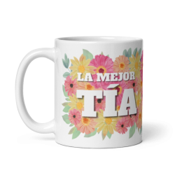 Taza Tía flores