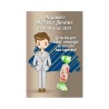 Tarjeta agradecimiento comunion niño Kawaii personalizado 24unid