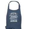 Delantal para el Abuelo con la Frase "Ser abuelo es mi ingrediente secreto" - Conjunto Coordinado con Delantal de Papá y Delanta