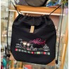 Saco Mochila Manchegos Black silueta