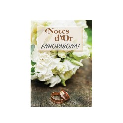 Targeta per a Noces d'Or