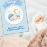 Catalan Tarjeta nacimiento bebe azul - Targeta de Naixement per a Bebè Nen