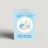 Catalan Tarjeta nacimiento bebe azul - Targeta de Naixement per a Bebè Nen