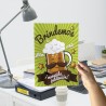 Tarjeta jubilacion cerveza 20x30