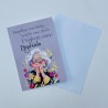 Tarjeta de Felicitación para Bisabuela – "Maravillosa como madre, increíble como abuela, perfecta como bisabuela" – Incluye Sobr