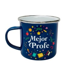 Taza Mejor profe retro icon