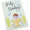 Tarjeta Bautizo beige