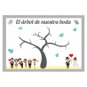Lámina de árbol para boda personalizada