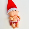 Muñeco Bebé Elfo mimitos 12 cm – Cuerpo Articulado de Vinilo, Hecho en España – Juguete de Navidad con Pañal y Gorro – Carita Ti