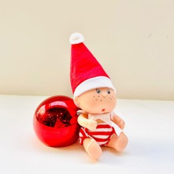 Elfo bebe travieso con decoracion