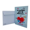 Tarjeta amor quiero que mes beso