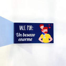 Talonario con vales divertidos para papá