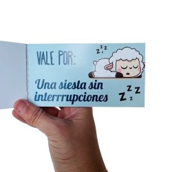 Talonario de vales para super mamá