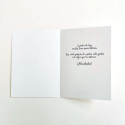 Tarjeta Boda novios cute 15x23cm