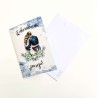 Tarjeta boda abrazo novios 15x23cm