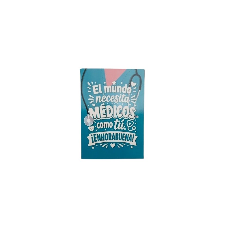 Tarjeta de Felicitación para Médicos con Sobre 15x23 cm