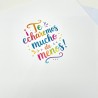 e menoTarjeta Despedida echas de menos 20x30cm