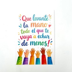 Tarjeta despedida