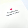 Tarjeta Despedida tanta paz lleves con Sobre, 20x30 cm