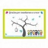 Lámina árbol huellas para profesores y maestros