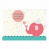 Tarjeta felicitación Felicidades con animales y arco iris