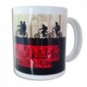 taza para desayuno especial los amigos no mienten. Con once, eleven en bicicleta.