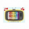 Tarjeta felicitación mamá eres la número uno