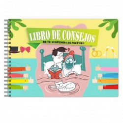 album libro divertido para escribir consejos en la despedida de soltero o soltera antes de la boda