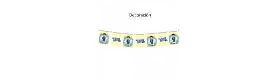 Banderolas y guirnaldas para decorar la comunión